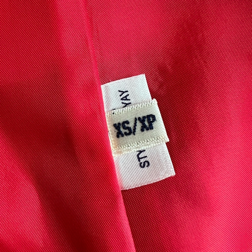 EUC VTG 90s Alfred Linen Blazer and Skirt matching wrap skirt xs coral pink - Picture 2 of 16